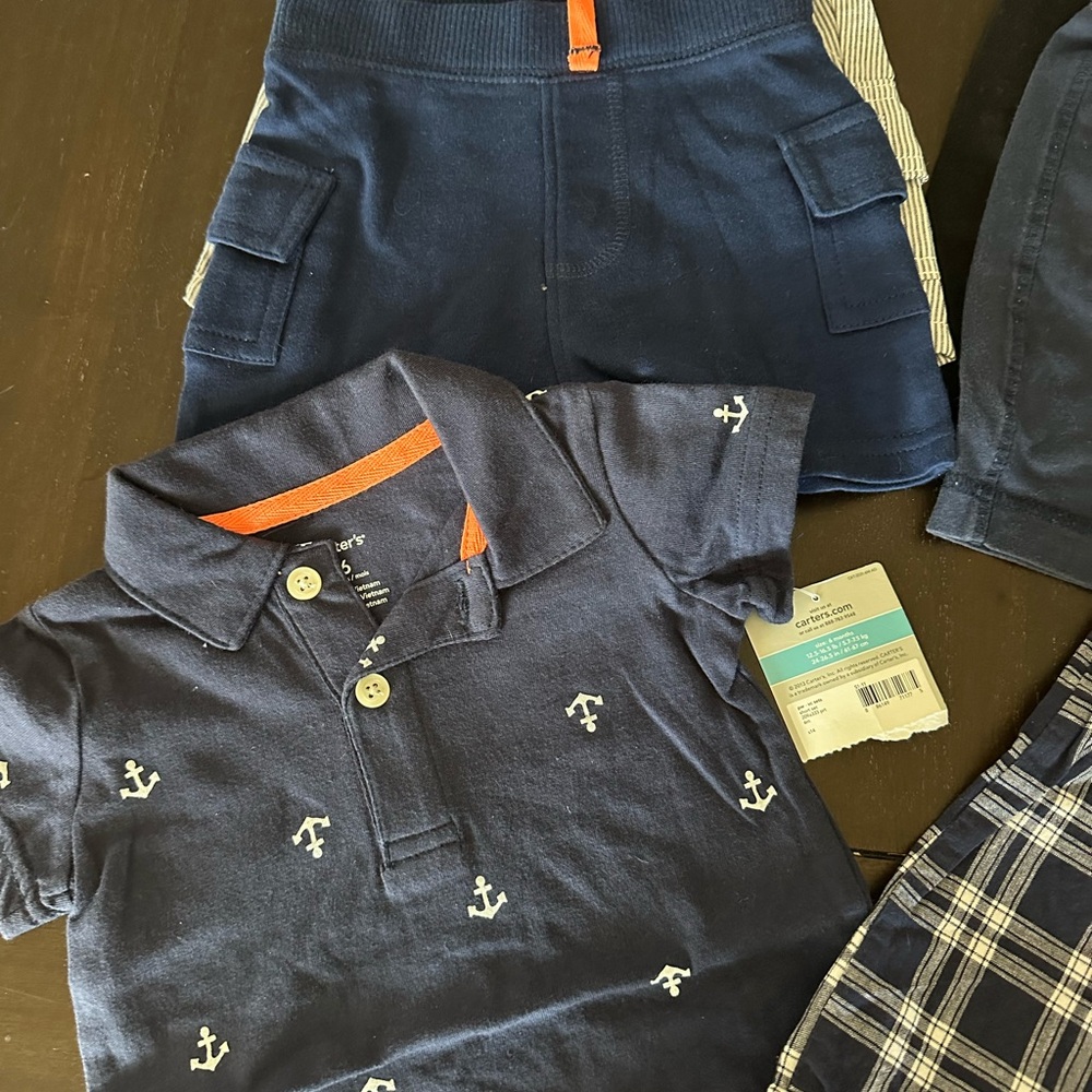 7 Piece Bundle! 6 Month! Top, Shorts, Romper! - Picture 2 of 7
